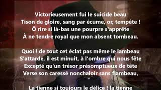 Musik-Video-Miniaturansicht zu Victorieusement fui le suicde beau Songtext von Stéphane Mallarmé