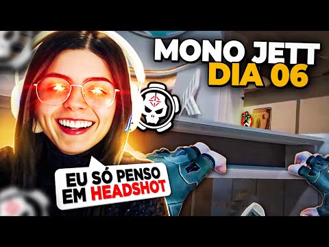 30 DIAS MONO JETT! dia 6: eu virei uma máquina de |\/|4TAR! 😈 - VALORANT