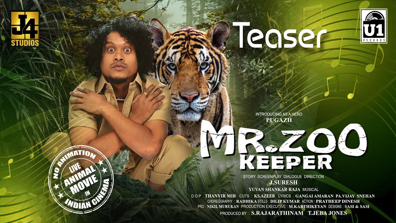 Mr ZOO KEEPER - Teaser | Pugazh | Yuvan Shankar Raja | J Suresh | J4 Studios | U1 Records