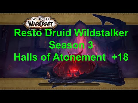 +18 Halls of Atonement | WILDSTALKER DRUID | Resto Druid PoV | Patch 11.2 | The War Within,  S3