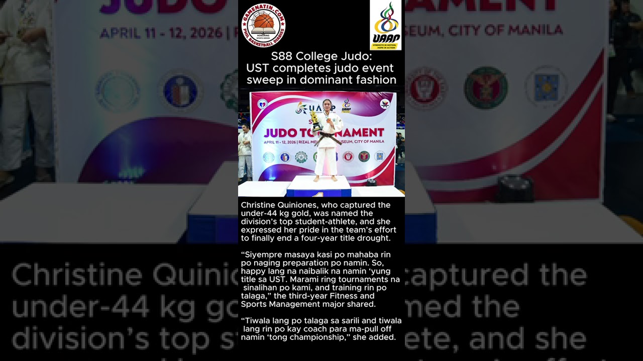 UAAP Judo: UST takes home gold in both men's and women's divisions.