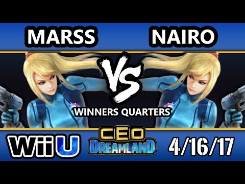 CEO Dreamland 2017 Smash 4 - NRG | Nairo (ZSS) Vs. DNL | Marss (ZSS) SSB4 Winners Quarters