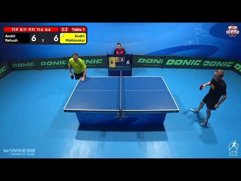 14:30 Andrii Rehush  3-2 Andrii Matkovskyi West 3 WIN CUP 27.11.2022 | TABLE TENNIS WINCUP