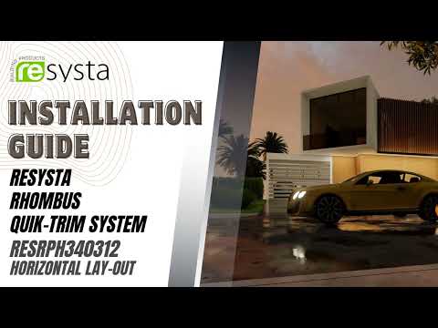 Resysta USA Rhombus Quik Trim System Installation Guide