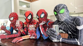 SUPERHERO's Story || How is Morning of Spider-Man in The Mansion ?? (Funny Live Action) - FLife vs