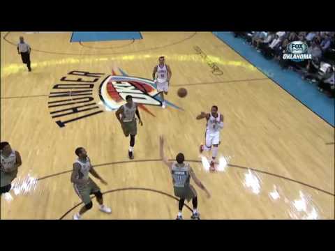 Oladipo finishes off Westbrook's Alley-Oop | Heat vs Thunder 2016
