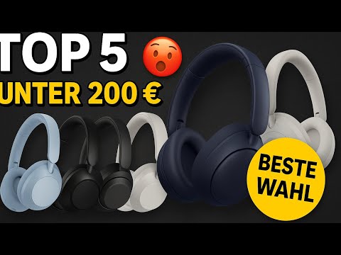 📦 TOP 5 Noise Cancelling Kopfhörer unter 200 € (2025) | Meine Empfehlung für Sound & Komfort!
