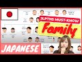 JLPTN5 Family Japanese Family Members In Japanese Japanese Vocabulary