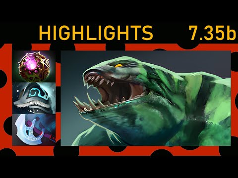 ✨Moo Tidehunter 88% Kill participation! Offlane Highlights 7.35b - Dota 2 Top MMR