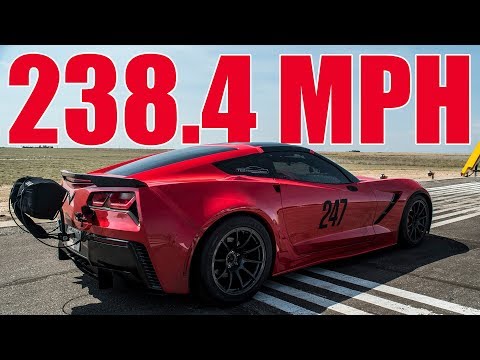 Watch This Corvette Hit 238 MPH in the Standing Mile