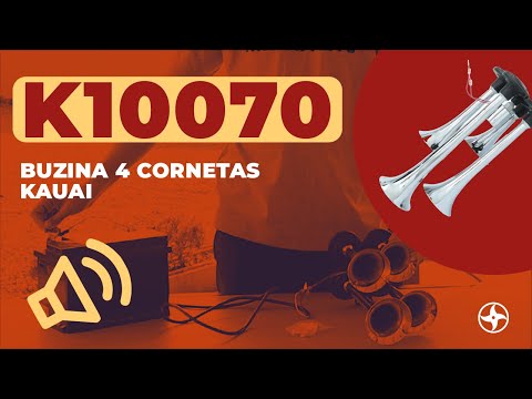 Buzina Kauai K10070 Bivolt 4 Cornetas Cromadas