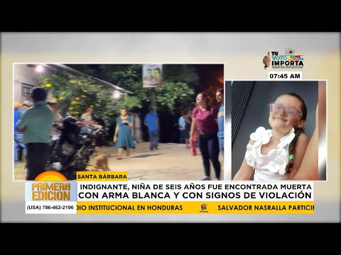 Indignante, niña de seis años fue encontrada sin vida en Santa Bárbara