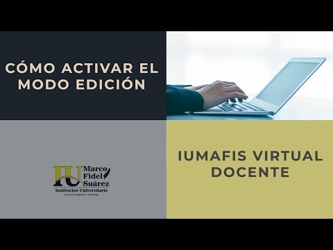Docente Virtual | Como Activar el Modo Edición
