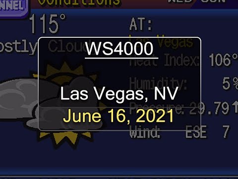 WeatherStar 4000 Simulated - Las Vegas - June 16, 2021