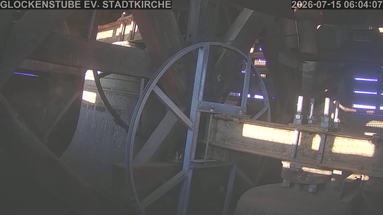 Live webcam view of Stadtkirche Bell Chamber