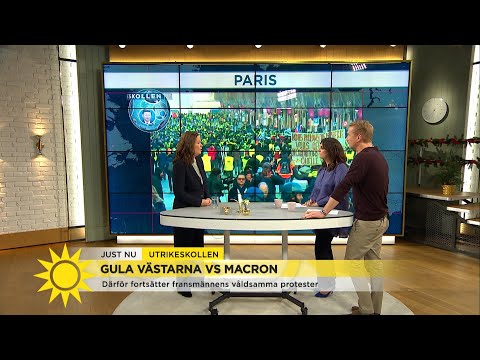 Protesterna i Paris: ”De behandlar oss värre än skit” - Nyhetsmorgon (TV4)