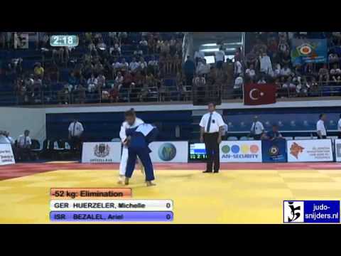 Judo 2012 European Championships Cadets Bar: Huerzeler (GER) - Bezalel (ISR) [-52kg]