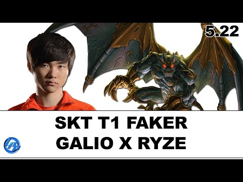SKT Faker - Galio vs Ryze - Kr SoloQ