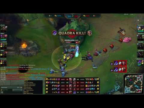 League of Legends - First time Kha'zix gets Quadrakill then dies to Sion in 1v1