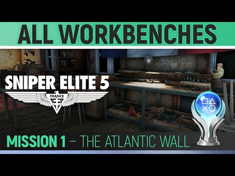 Sniper Elite 5 - Mission 1 - All Workbench Locations 🏆 The Atlantic Wall