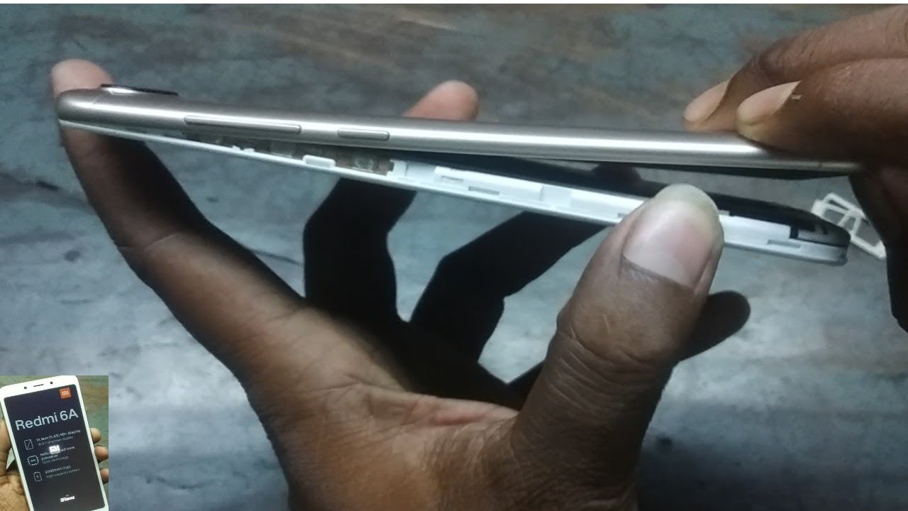 Xiaomi Redmi 6a open back cover