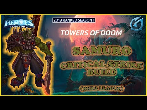 Grubby | Heroes of the Storm - Samuro - Critical Strike Build - HL 2018 S1 - Towers of Doom