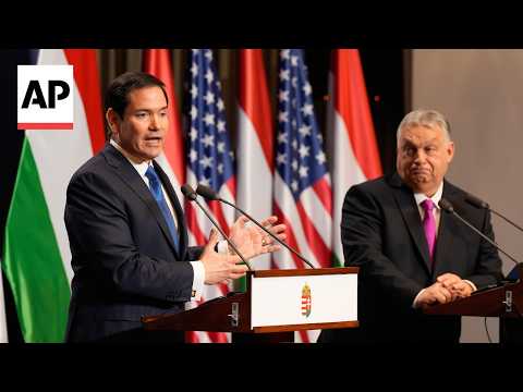 Video Thumbnail: Rubio plugs Orbán's bid for another term after April elections during a visit to Budapest
