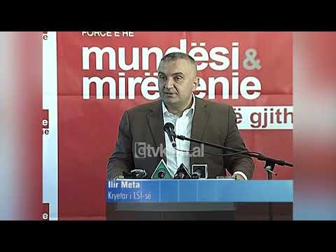Ilir Meta takim me gratë dhe vajzat në Vlorë, “LSI më shumë mundësi për gratë” - (4 Tetor 2008)