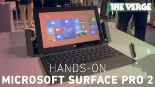 Video thumbnail for Microsoft Surface Pro 2: hands-on with 'the most productive tablet ever built' by The Verge