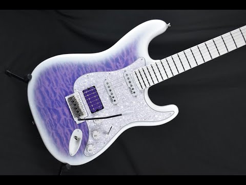 Custom Pre-order! Stratocaster HSS 5-Way Purple Fade Lightweight w DiMarzio Humbucker image 14