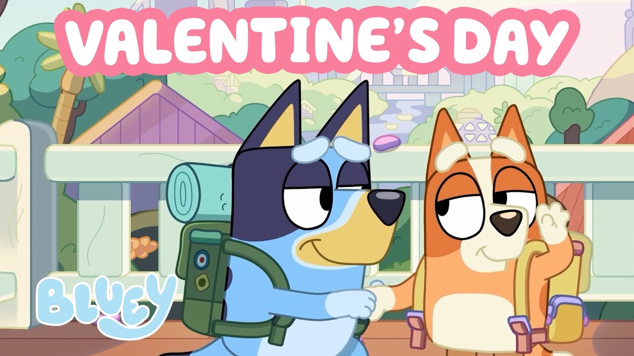 Bluey Valentine's Day Fun 💓 ☺️ | Lovely Moments ⭐️ | Bluey