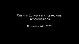 Crisis in Ethiopia and its regional repercussions video