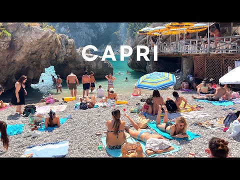 [4K]🇮🇹Italy Summer Walk: Capri, Grotta Azzurra(Blue Grotto)💙Dior Pop Up Store, Marina Piccola 🏖️