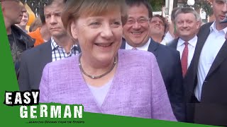 Easy German 40 - Election campaigning with Angela Merkel