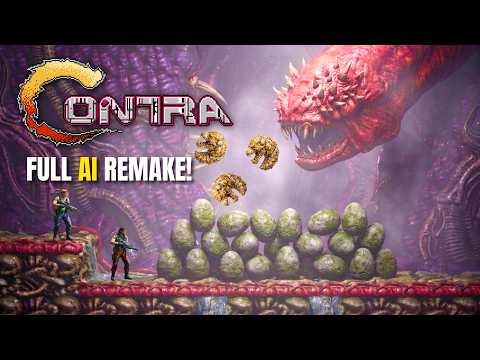 Contra NES AI Concept – Full Game Remake | 8 EXPLOSIVE Stages, GRUESOME Bosses & HEROIC Ending!
