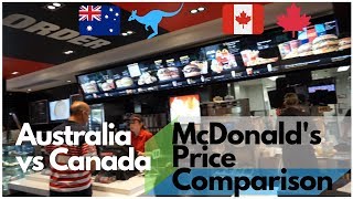 McDonald's Australia vs Canada: Price Comparison |  Australia Travel Vlog | 26N11D18