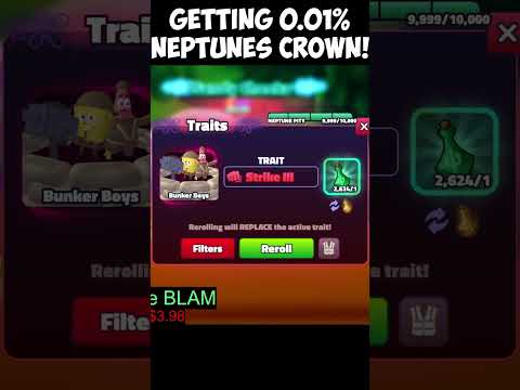 0 SPA + INSANE DMG! Getting 0.01% BUNKER BOYS NEPTUNE CROWN SECRET!!
