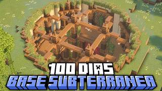 Sobrevivi 100 dias construindo uma BASE SUBTERRANEA no Minecraft - O FILME