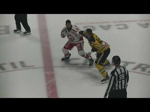 Fight/Bagarre Dave Hamel vs Hubert Poulin 15 octobre 2021