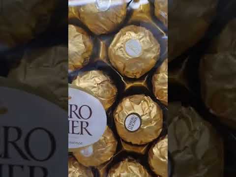 gold ferrero rocher amazing packaging#satisfying#asmr #trending #short #short