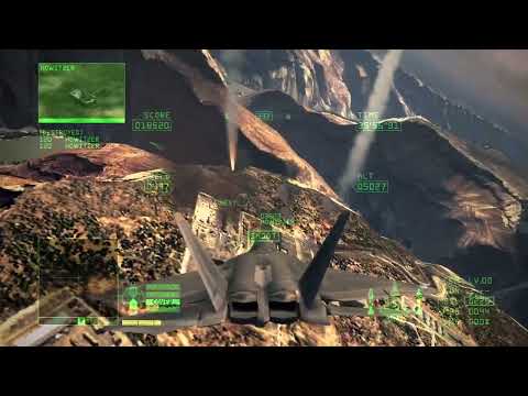 Canyon Base Conquest: Ragno Fortress - Ace Combat 6 Mission 10 (60fps)