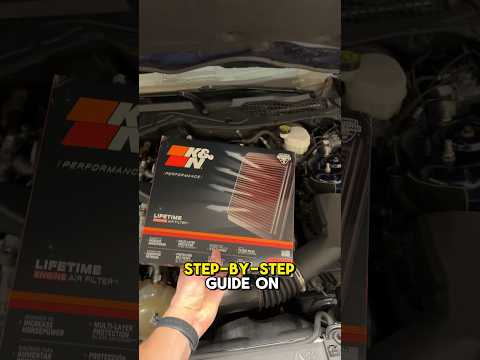 Mustang Ecoboost K&N Air Filter Upgrade #mustang #mustangecoboost #airintake #mods