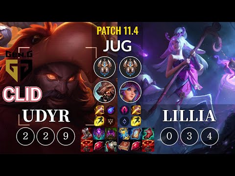 GEN Clid Udyr vs Lillia Jungle - KR Patch 11.4