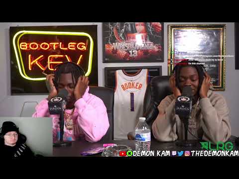 Demon Kam Reacts to 41 (Kyle Richh & Jenn Carter) Trade Bars During Freestyle on The Bootleg Kev Pod