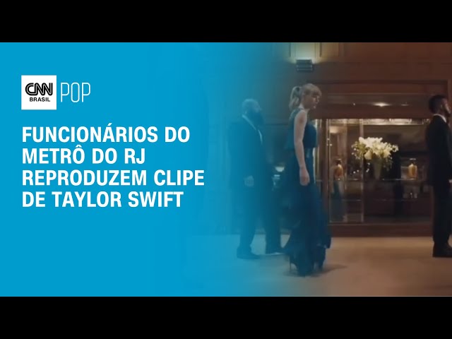 Funcionários do metrô do Rio reproduzem clipe de Taylor Swift