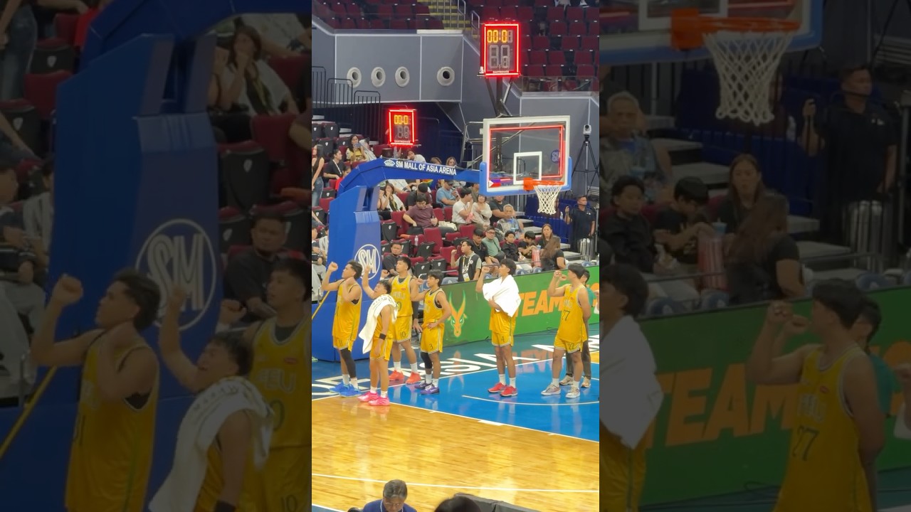 Hail Alma Mater: FEU alma mater hymn, Far Eastern Onwardsl, after beating Ateneo, October 22. 2025