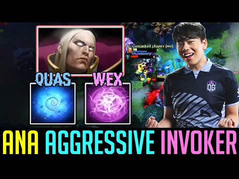 ana AGGRESSIVE Quas Wex INVOKER - 11 MINS GODLIKE! DOTA 2