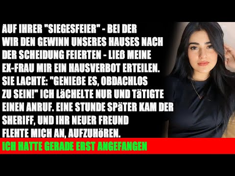 Auf ihrer „Siegesparty“, um den Gewinn unseres Hauses nach der Scheidung zu feiern, ließ mir meine