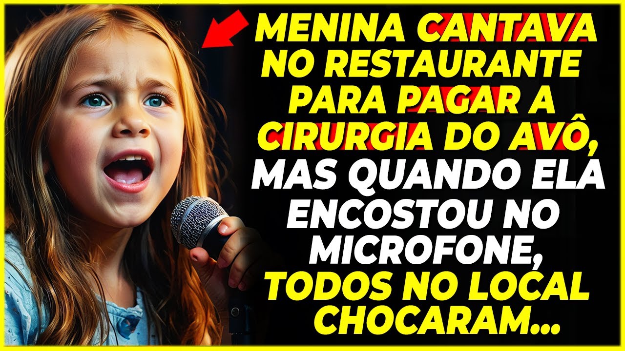 MENINA CANTAVA NO RESTAURANTE PARA PAGAR CIRURGIA DO AVÔ, MAS QUANDO ELA...