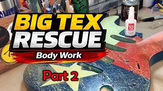 Fixing Guitar Finish Cracks and Flaking | Rescuing Big Tex (Part 2)